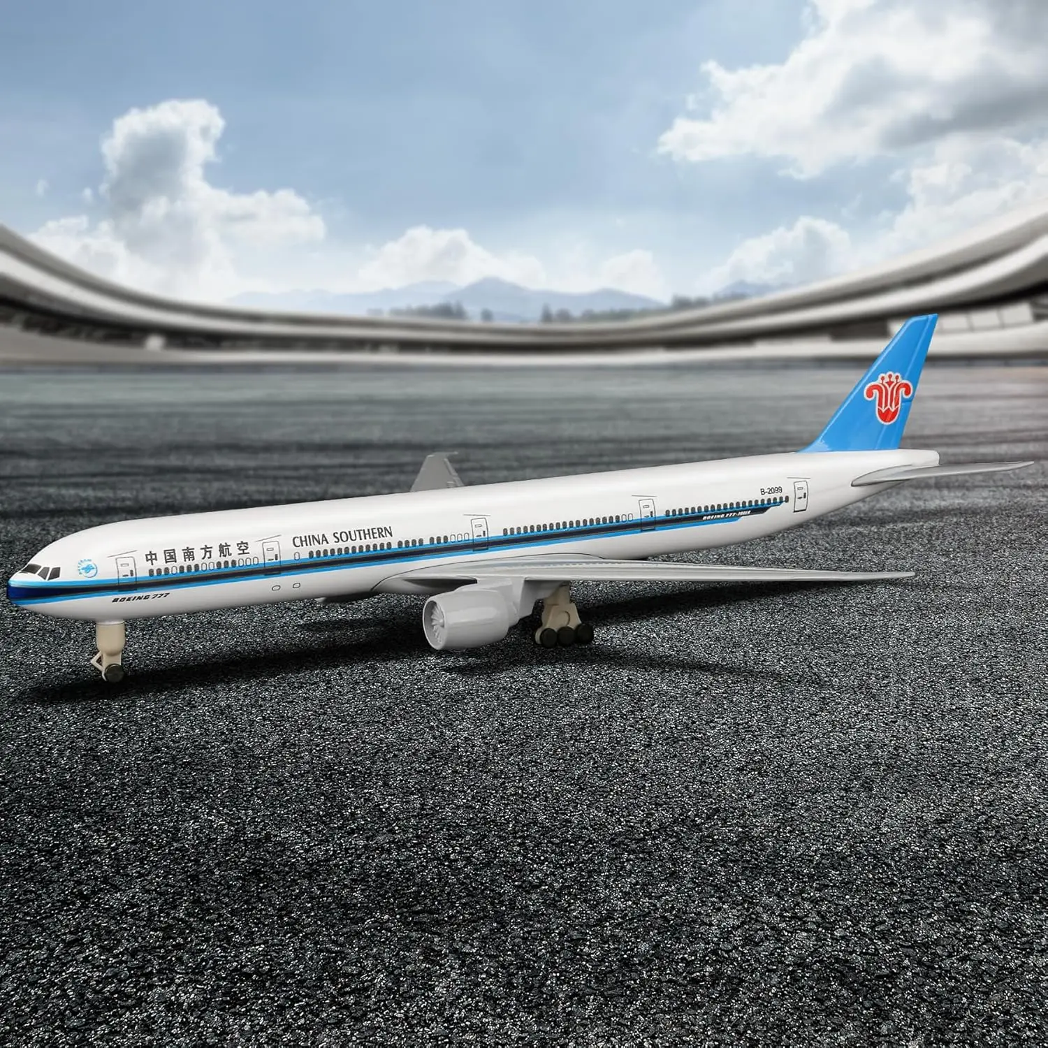 20cm China Southern Airlines B777 1/300 scale Diecast Metal Airplane Model kit collectible aircraft for Aviation Enthusiast Gift