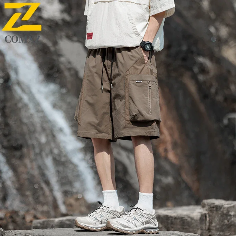 

Summer Men Casual Pants Quick Drying Lightweight Breathable Sweat Absorbing Hiking Shorts Outdoor Camping Travel Workwear Shorts