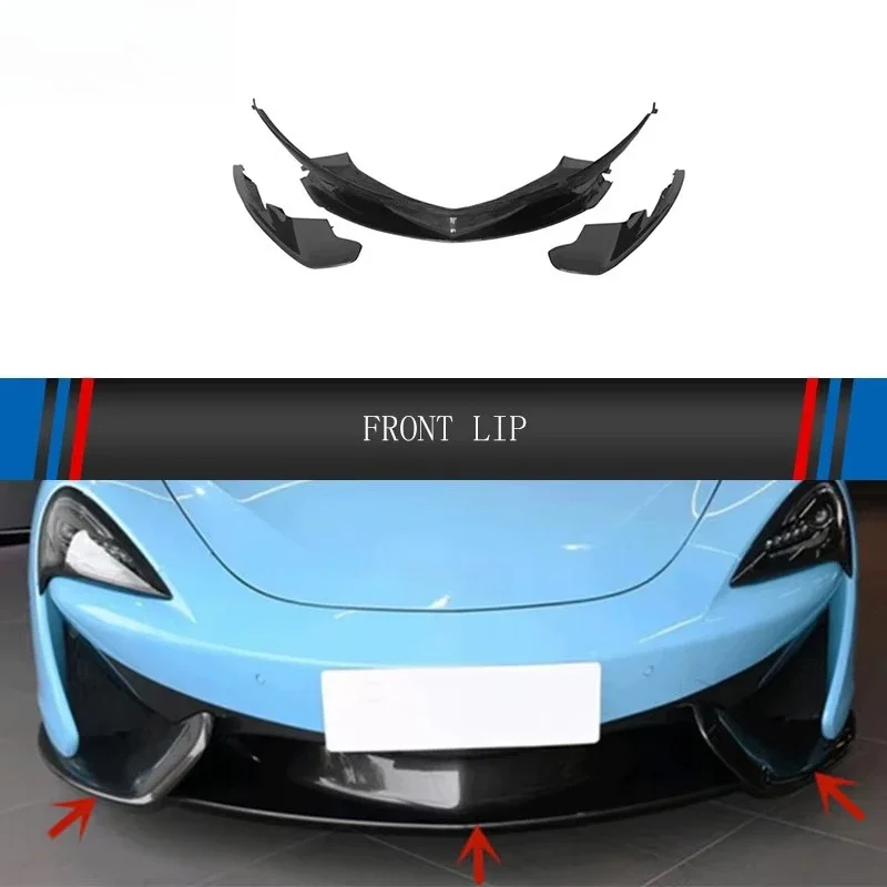 Oem Style Dry Carbon Fiber  Car Front Bumper Underbody Diffuser Anterior Lower Lip  Splitter Shovel Protector 540C 570S 570LT