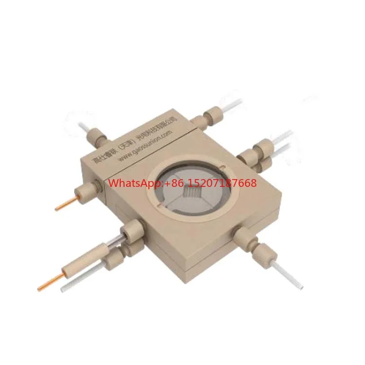 

In-situ Raman spectroscopy electrochemical cell (gas diffusion-serpentine gas path type)