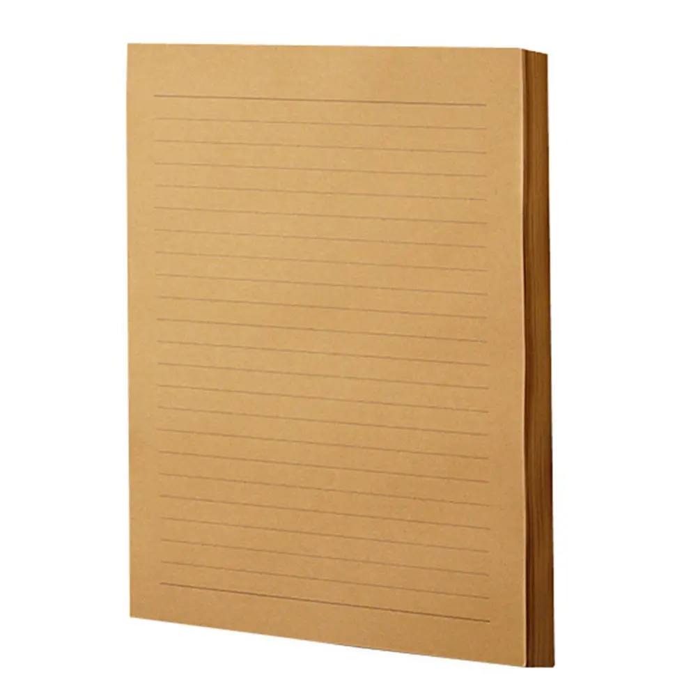 100 Sheets Writing Letter Papers Kraft Stationery Paper for Notes Poems Lyrics Announcements Greetings Retro Style Message Paper