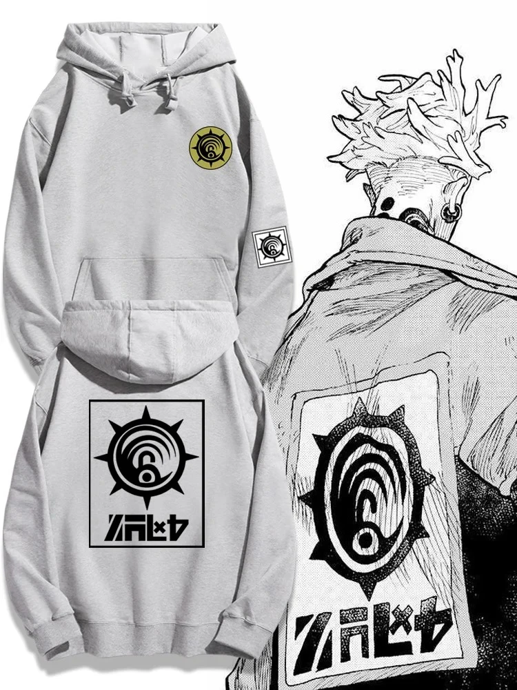 Anime GACHIAKUTA Hoodies Enji Print Oversized Y2k Sweatshirt Women Men Harajuku Fashion Cartoon Fleece Warm Female Male Hoodies