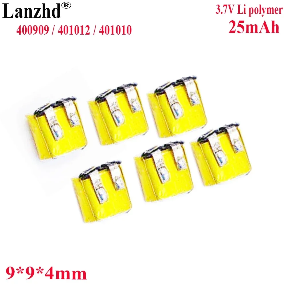 

3.7V Li Polymer 400909/401012/401010 lithium battery For Smart wristband watch TWS ear Bluetooth headset Beauty