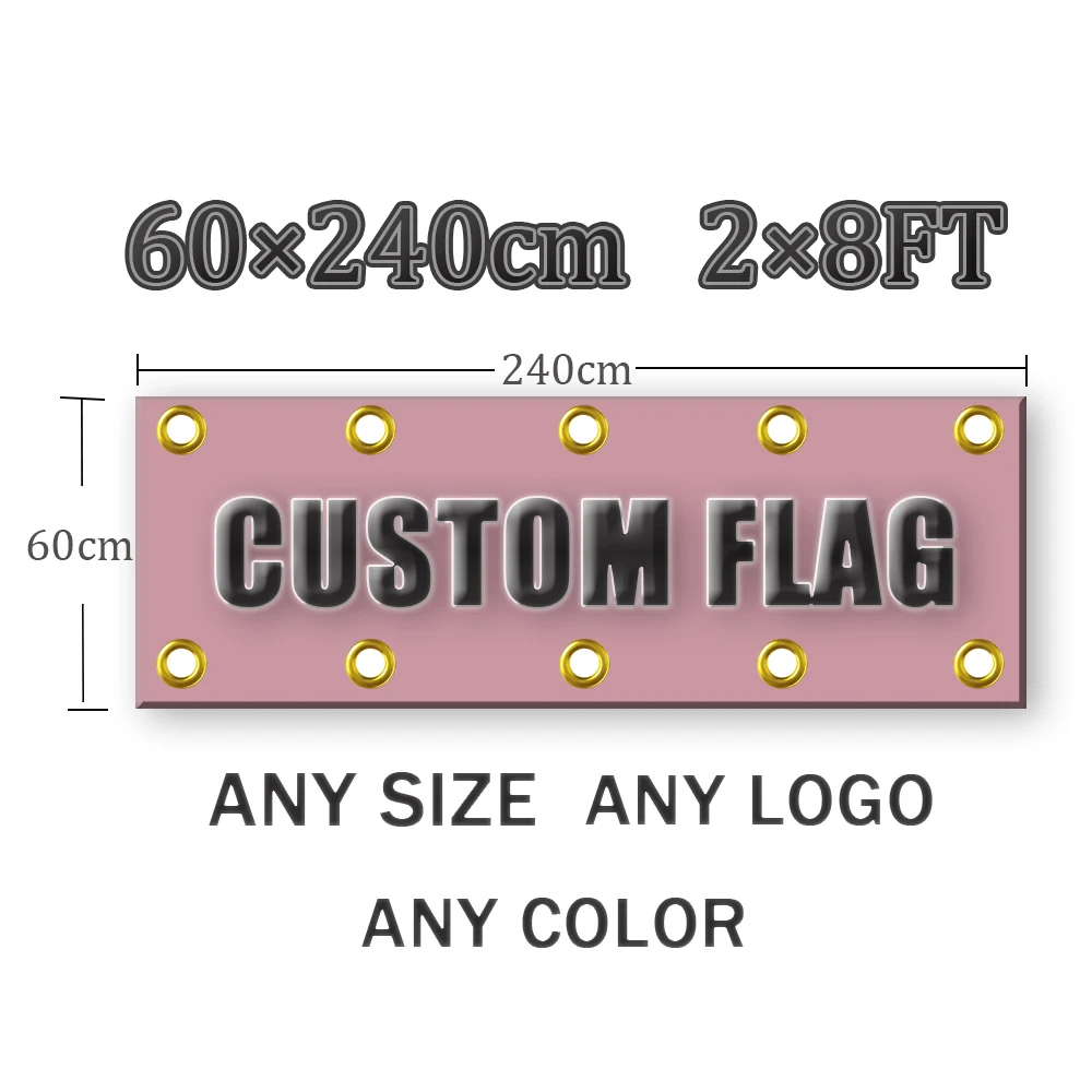 Drapeaux et Bannières Personnalisés en Polyester, Toutes Tailles, Logo, Conception Gratuite, Publicité, Décoration Imprimée Personnalisée, Promotion, Décoration de la Maison