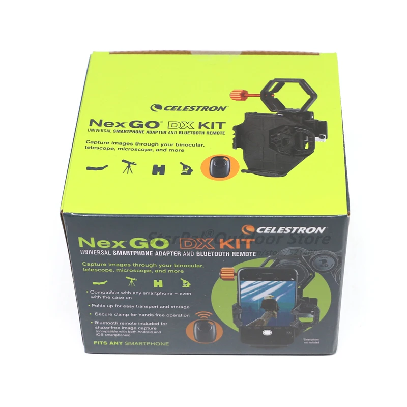 Celestron - NexGo DX Kit - Universal Smartphone Adapter - Digiscoping Smartphone Adapter - BONUS Bluetooth Shutter Release Remot