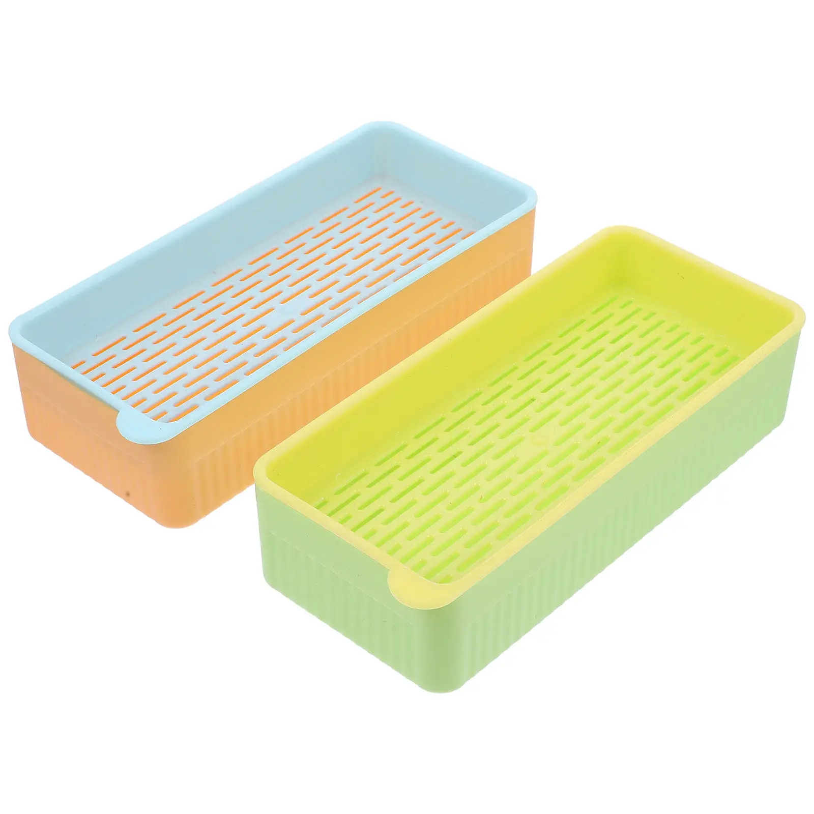 

2Pcs Convenient Cat Grass Planter Box Hydroponic Design No Soil Needed for Cats Grass to Eat Indoor Easy Setup Eco Friendly