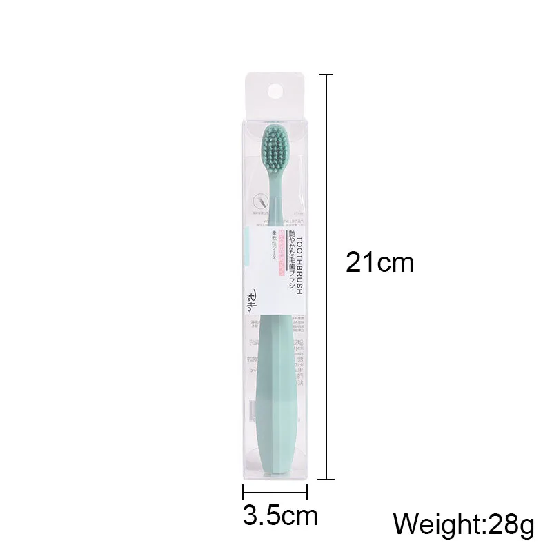 1 PC Adult Toothbrush Soft Hair Gingival Care Cleaning Household Daily Toothbrush Individual Packing Couple Travel Clean Teeth