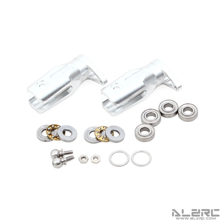 

ALZRC - Devil 505 FAST Helicopter Part Metal Tail Rotor Holder Set - Silver D505F54