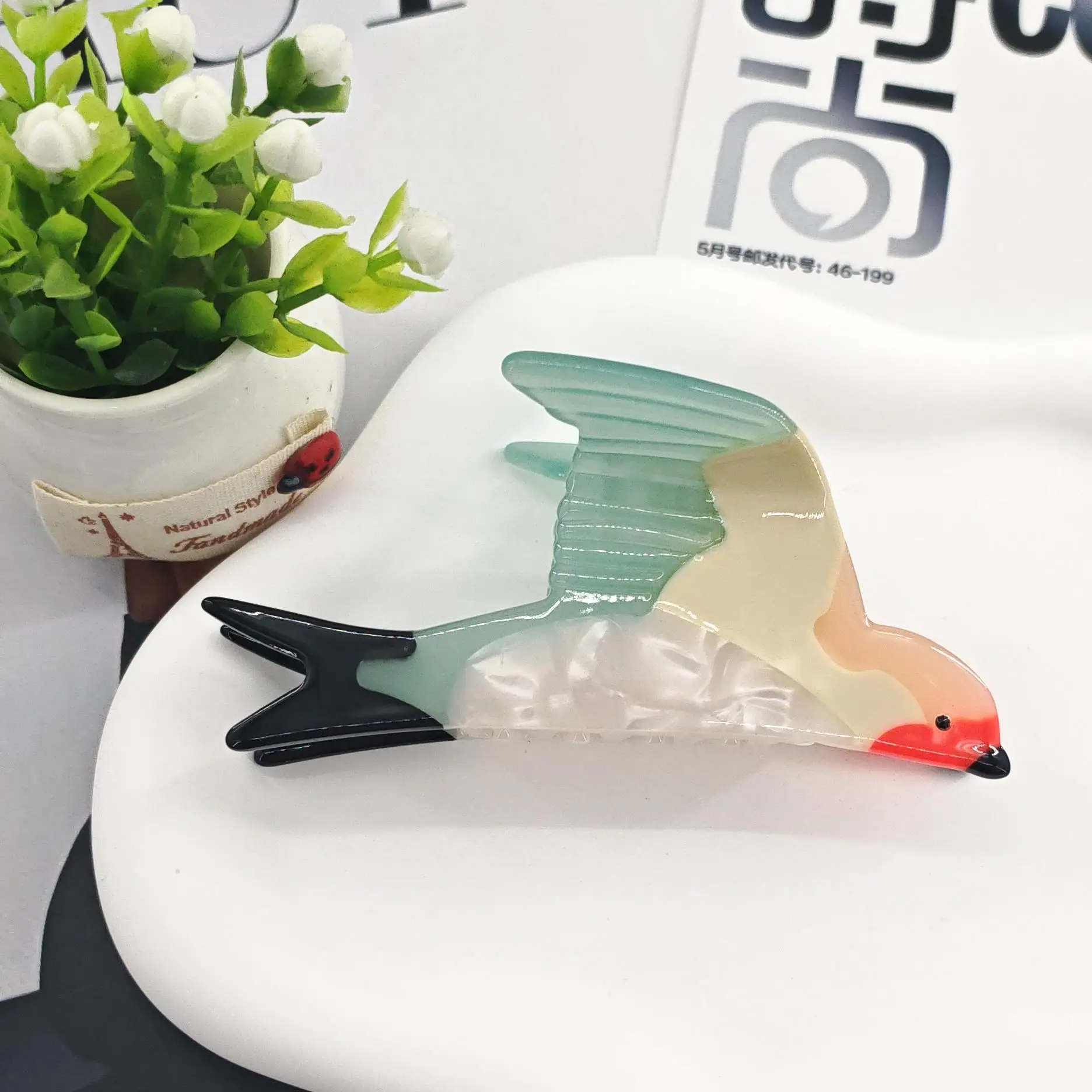 

New Swallow Hair Clip Hairpin Acetate Claw Clip Cute Design Hair Shark Clip Headwear Crab Hair Clip Hair Accessories for Women