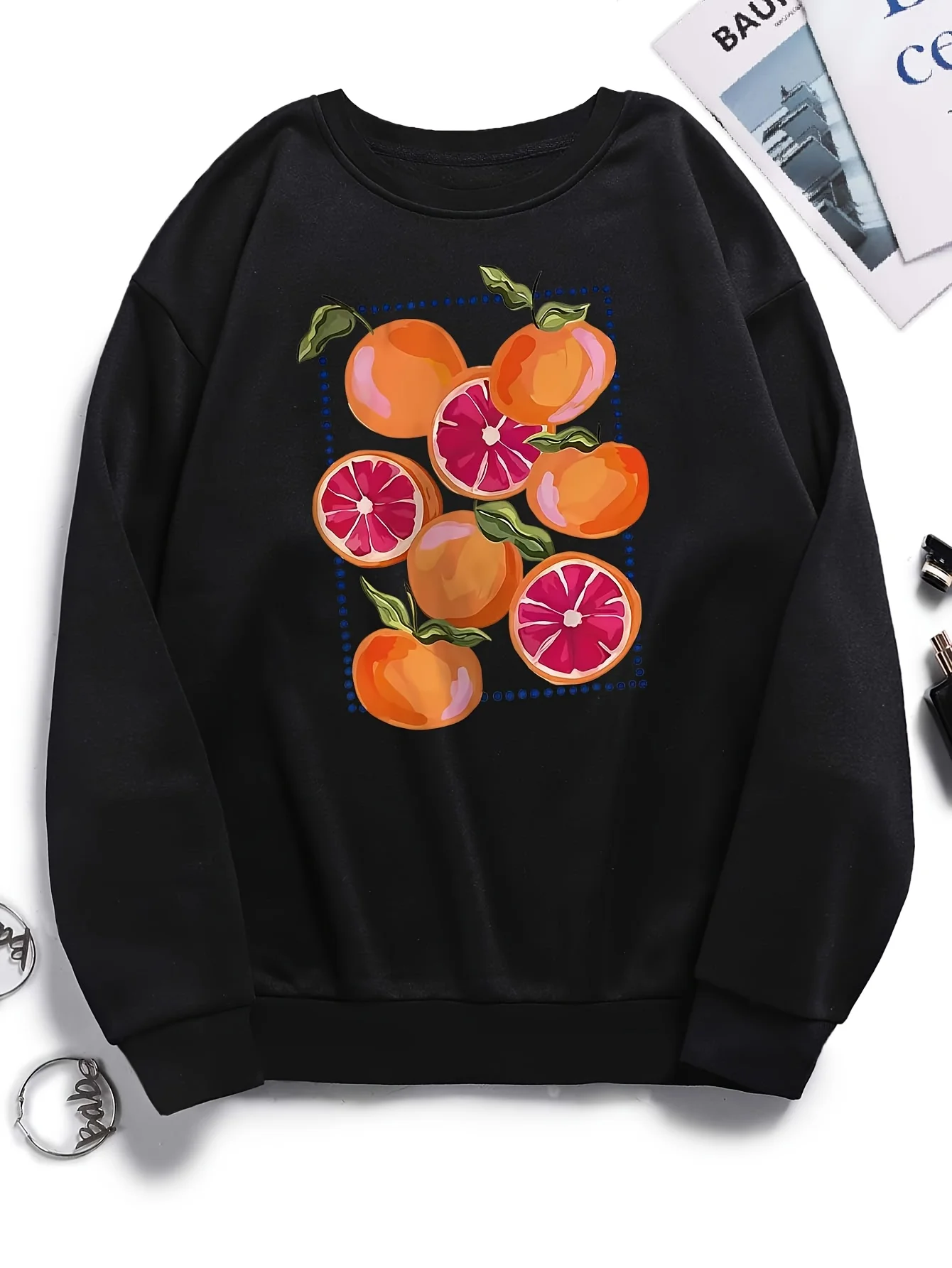 

Blood Orange Графический принт Осень и зима Мужские и женские толстовки из чистого хлопка Спорт на открытом воздухе Досуг Модные тенденции