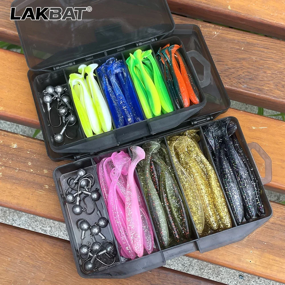 LAKBAT 10 Stück Langlebige Weiche Silikon-Wurmköder 6/7/9/12cm Künstliche Weichköder für Barsch, Forelle, Süßwasser- und Salzwasser-Angeln – Detail 9