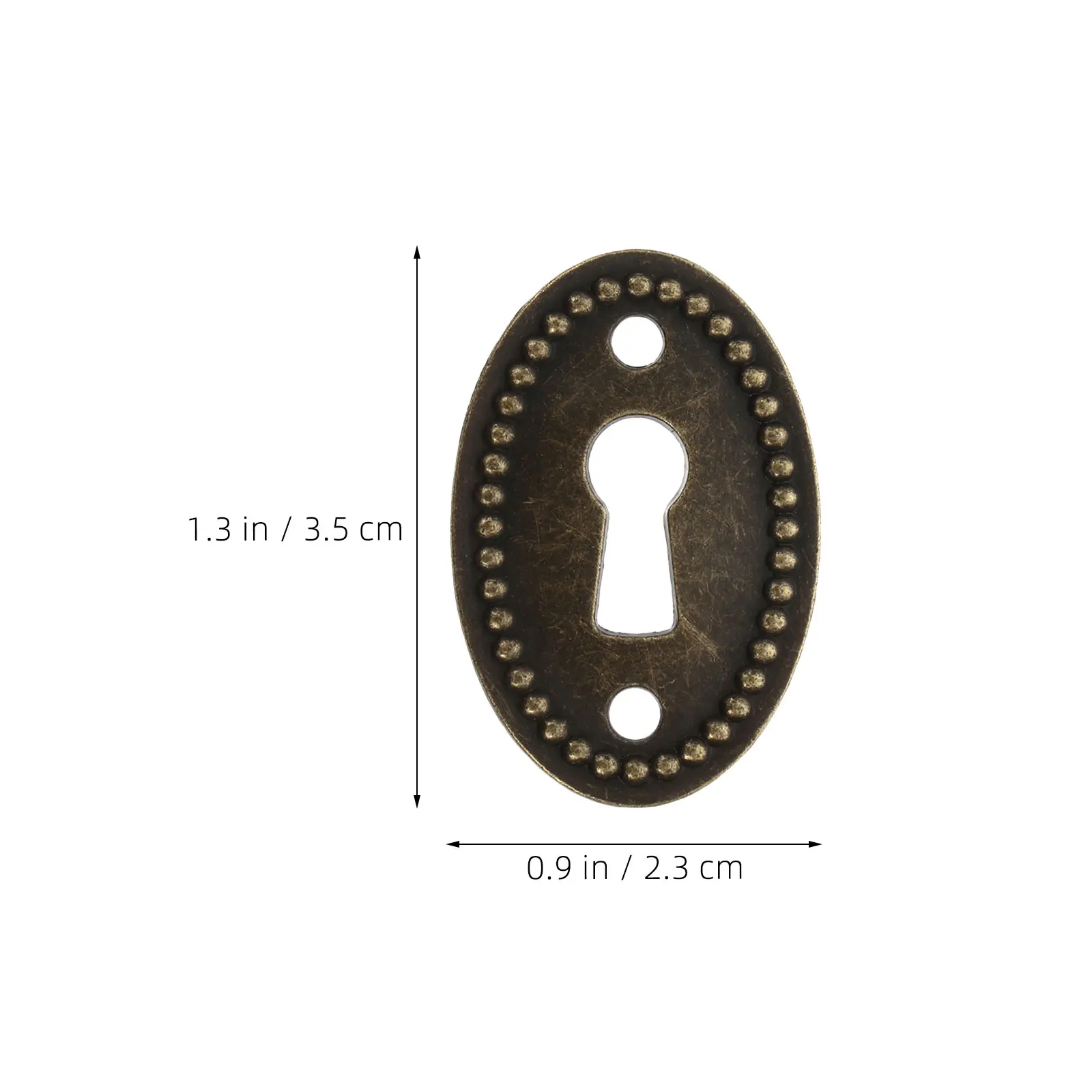 10 قطعة صندوق خشبي ثقب المفتاح غطاء الطبق سبائك الزنك خمر إدراج ل مضمد درج خزانة الباب الأثاث غطاء قفل الأجهزة #6