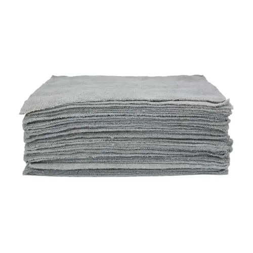 

50pcs 12x12 Inch Edgeless Microfiber Cleaning Cloths 260GSM Lint-Free Scratch-Free For Car Boat Marine Garage Home Detailing