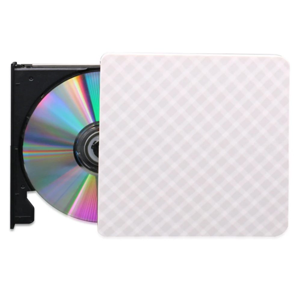 Unidad óptica externa delgada para ordenador portátil y PC, lector de CD, DVD, RW, USB 3,0, grabadora de transferencia de datos, TF, SD