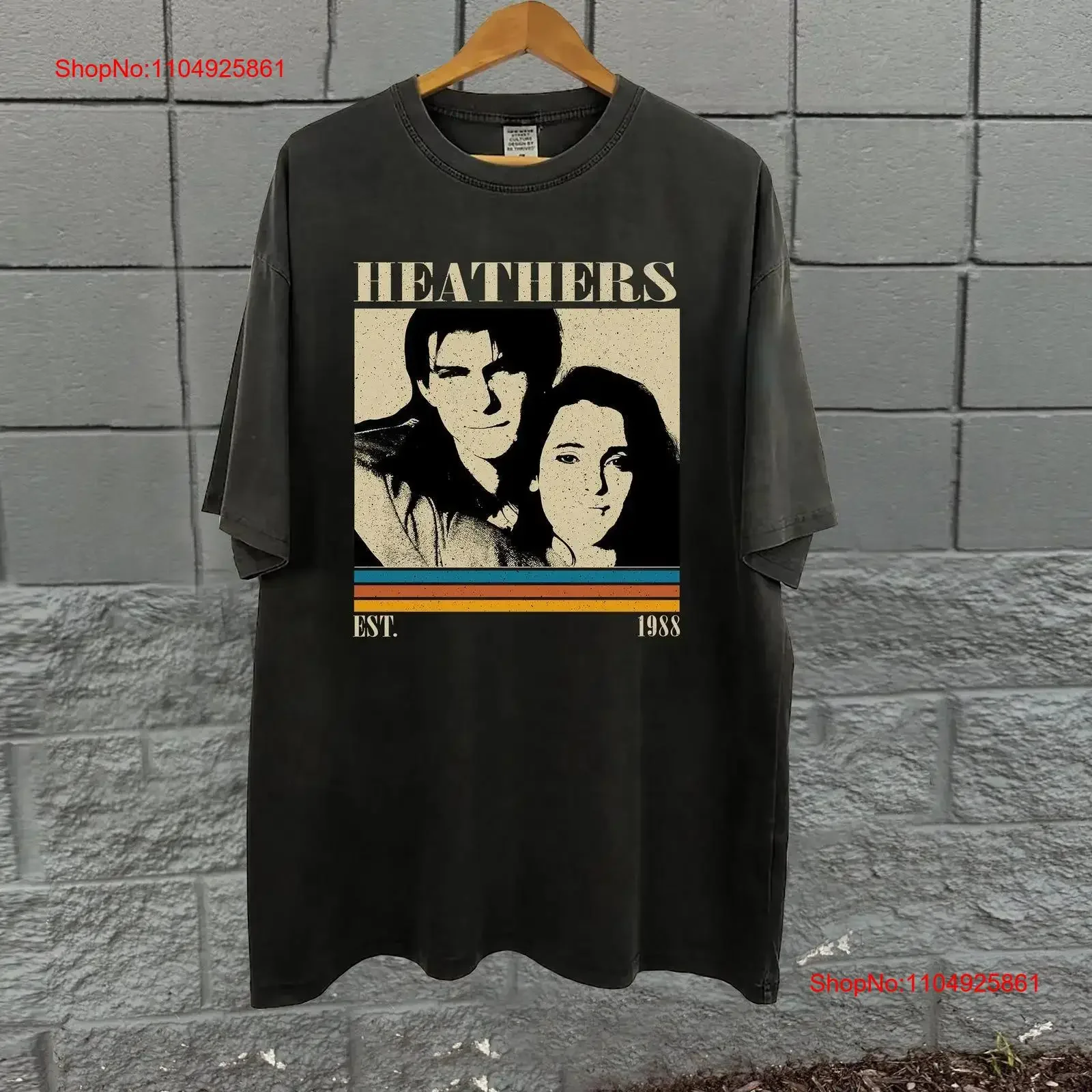 

Heathers Movie T Shirt Film Classic Vintage Retro Dad s for him vintage Washed Casual designer clothes Comfortable Breathable