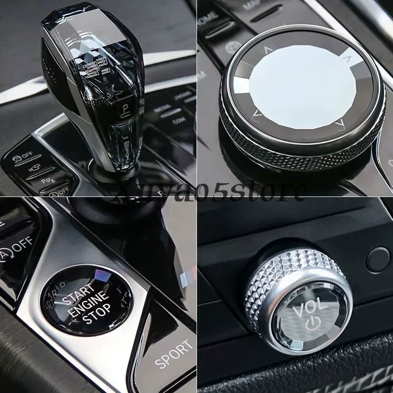 Suitable for BMW's new X3X4X5X6X73 series 4 series 8 series Z4 ix3 i4 crystal gear handle gear head shift lever