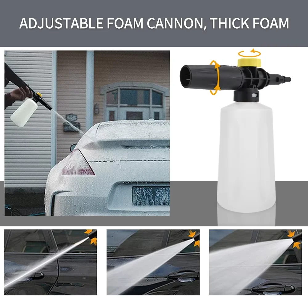 Car Washer Snow Foam Lance Foam Generator Soap Foamer Car Foam Wash Sprayer Foam Gun Maker for AR Black Decker Makita Bosch - view 6