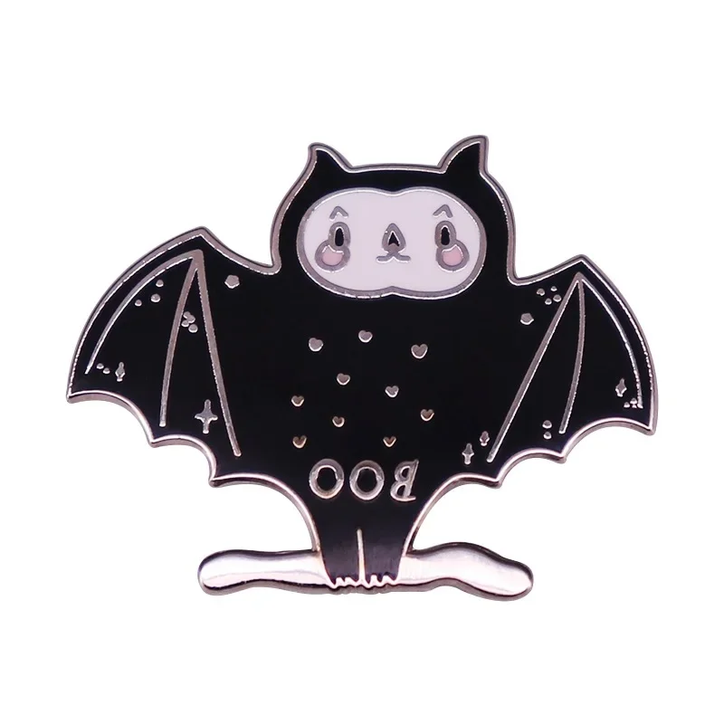 Interesting Small animals Metal Enamel Badge Bat, mouse, snake Denim Jacket Backpack Pin Decoration