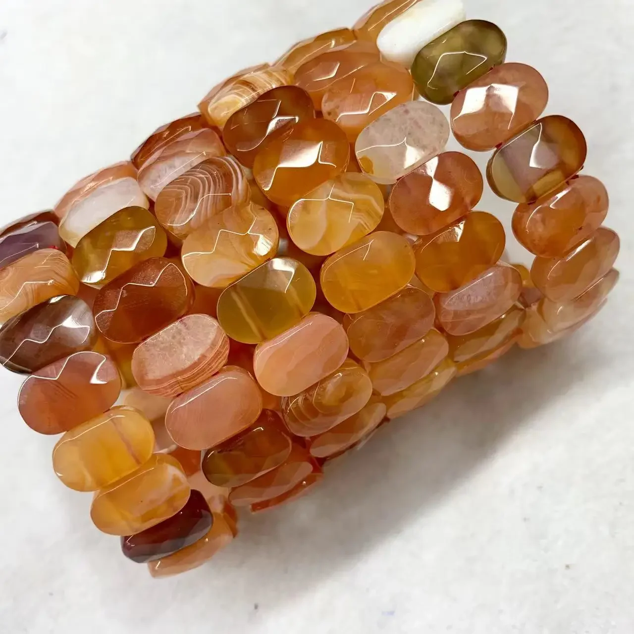 Natural Botswana Agate /Sardonyx Stone Beads Magnetic Energy Bracelet Gemstone Jewelry Bangle for Woman for Gift Wholesale