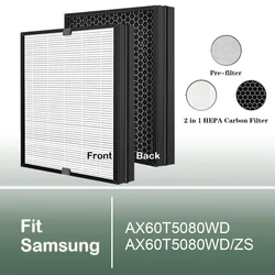 Replacement HEPA Carbon filter for Samsung Air purifier AX60T5080WD AX60T5080WD/ZS