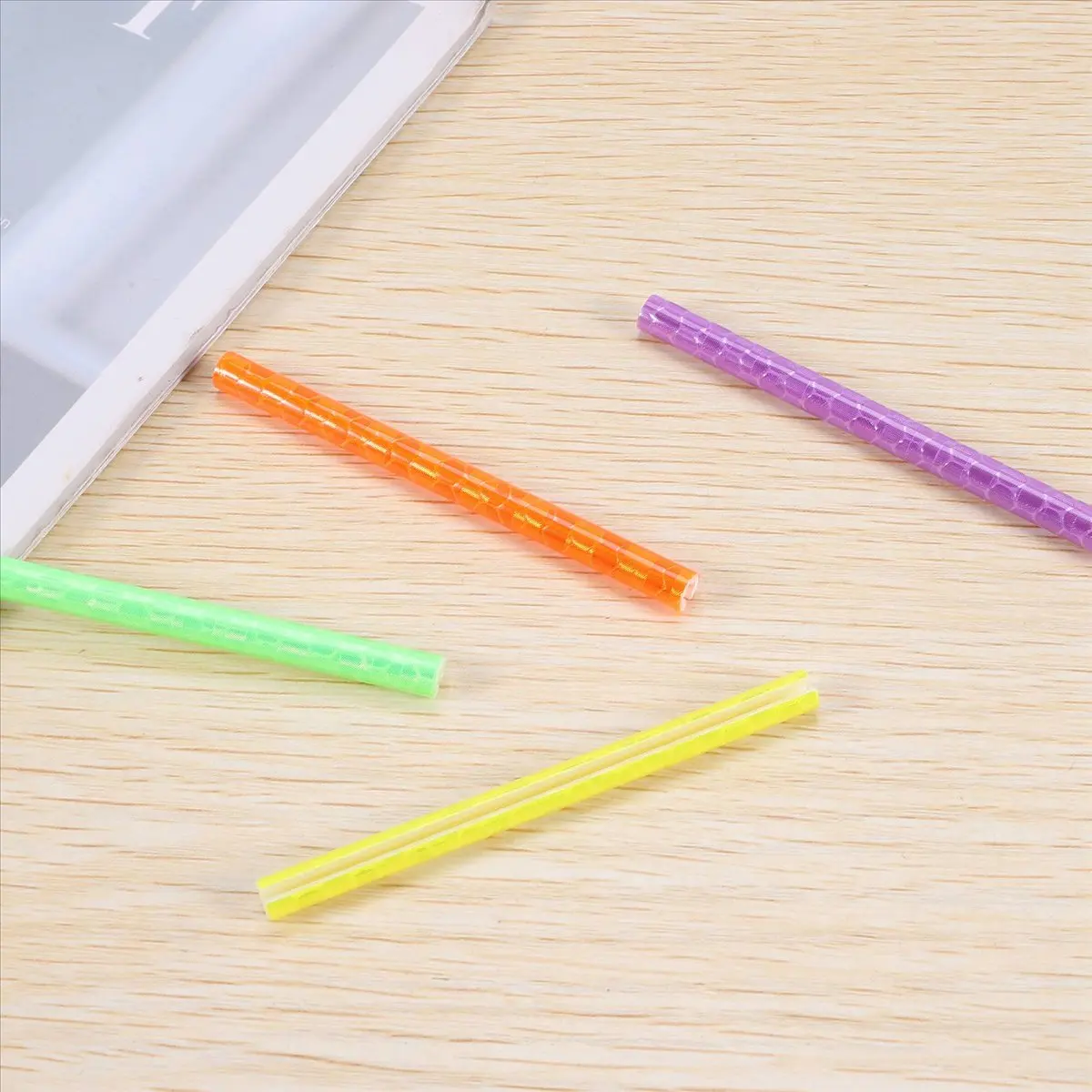AA755 Superior 84 Pieces Spoke Reflectors Bicycle Spokes Reflector Warning Strips Bicycle Spokes Bicycle Spoke Reflective