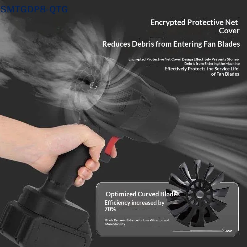Hot Portable Electric Air Blower Cordless Power Lightweight For Battery For Dust/Leaves NO Battery
