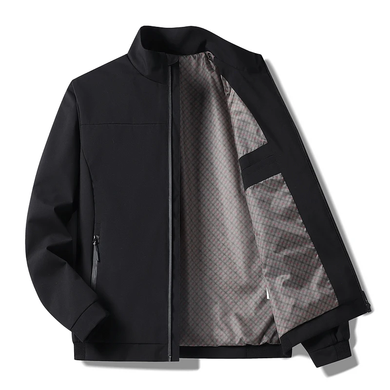 

New Spring Autumn Men Casual Windproof Solid Jackets Coat Men Overcoat Outdoor Business Jacket Windbreaker Male Plus Size 8XL