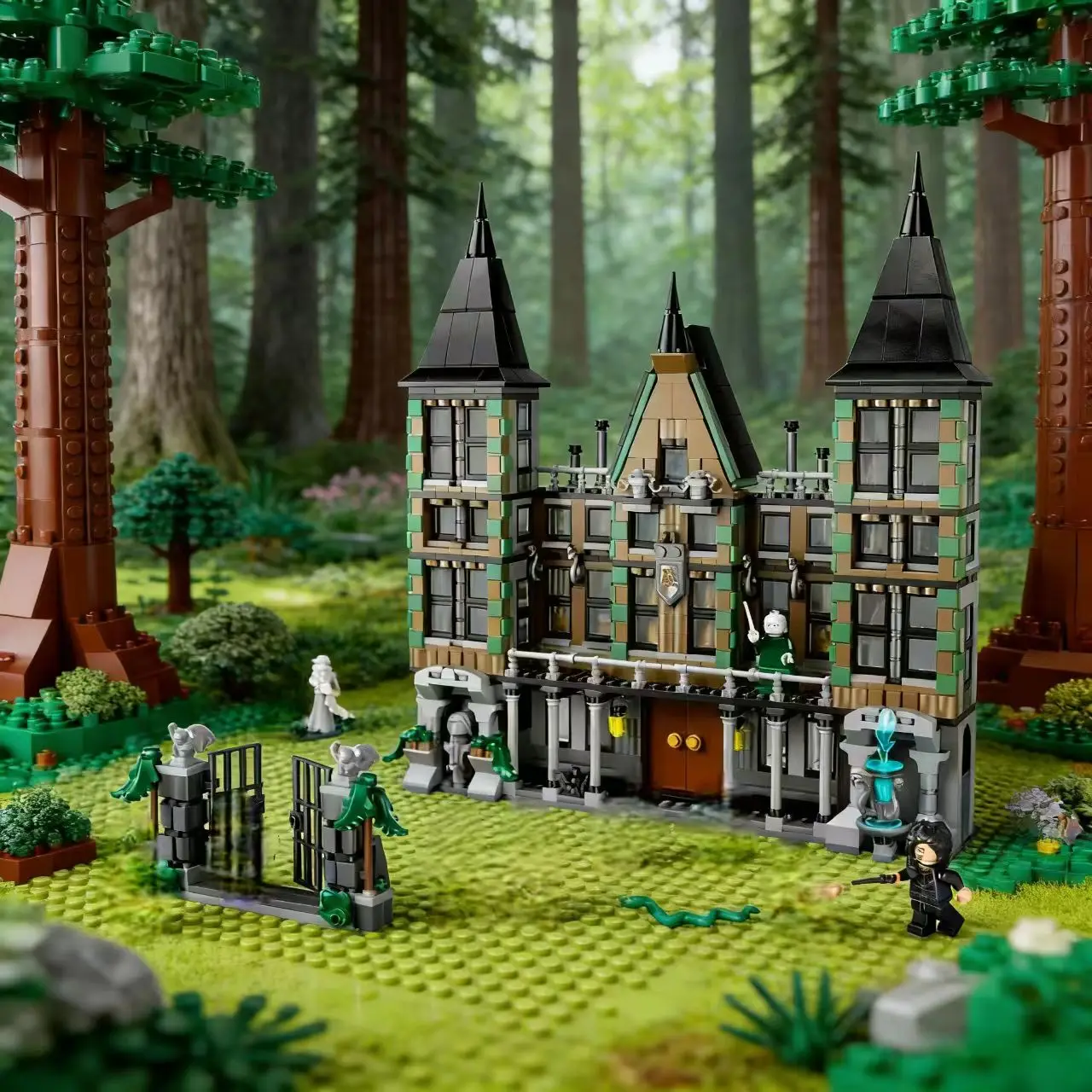 

1601 шт. 76453 фильм Мальфой Мэдор модульные строительные блоки волшебная школьная модель кирпичи игрушка для детей и взрослых рождественские подарки