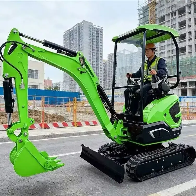 حفارة صغيرة مدمجة 2.2 طن مع أرجوحة ذيل صفر، تستخدم في بناء المساحات الصغيرة وتجميل المناظر الطبيعية #6