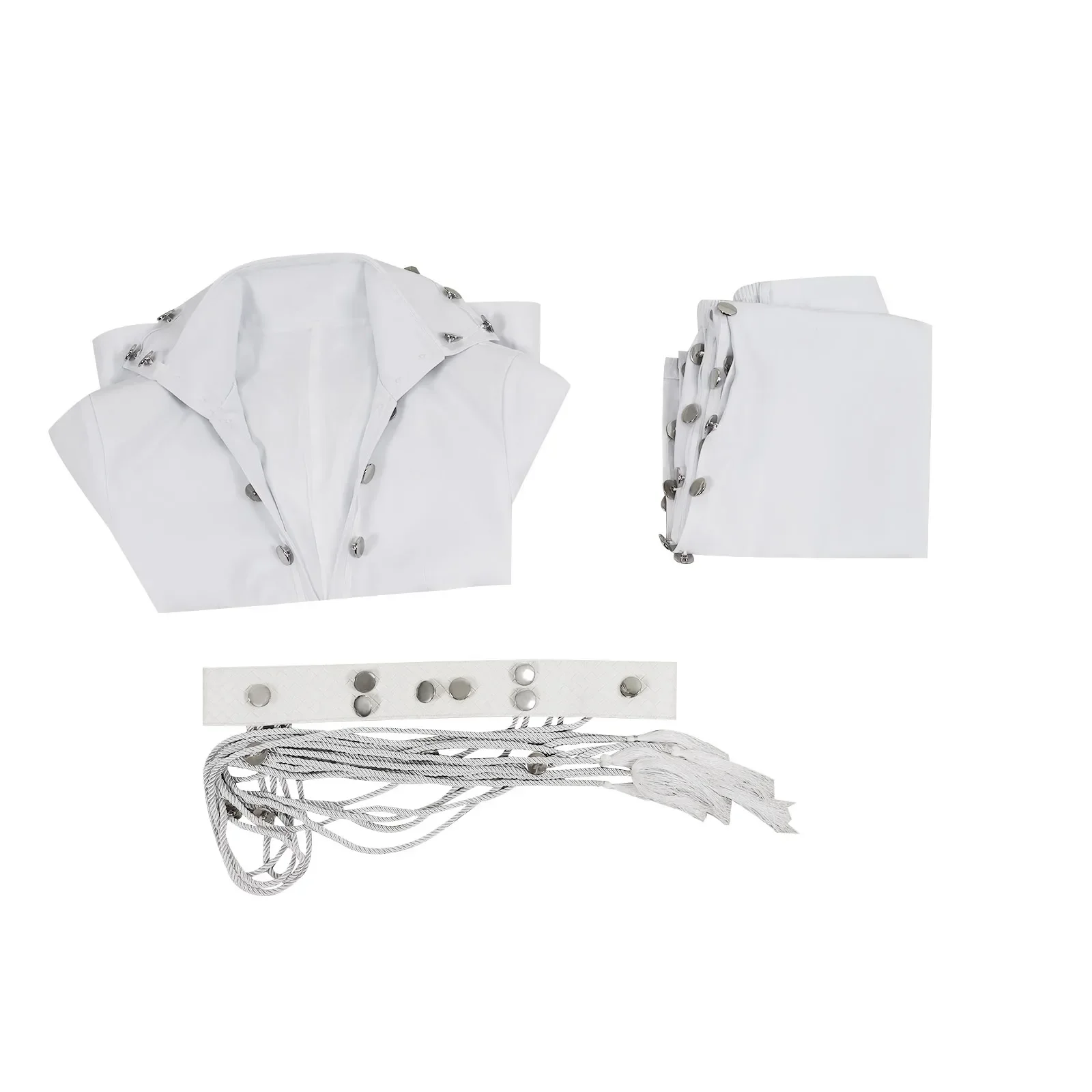 CosDaddy-Disfraz de Cosplay de película Presley para adultos, camisa blanca, pantalones, trajes, Halloween, Carnaval