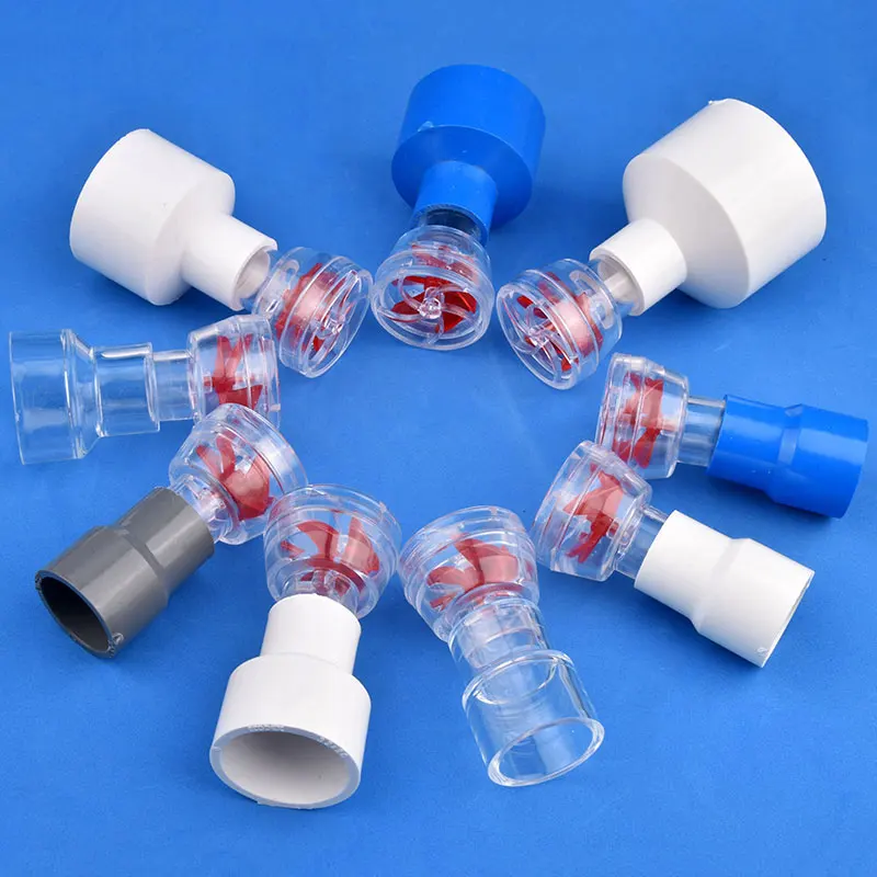 1Set DIY Auto-Rotating 5-Blade Fan Wave Maker Kit for Fish Tank Outlet Tube Accessories Multi-functional Rotatable Nozzle Filter