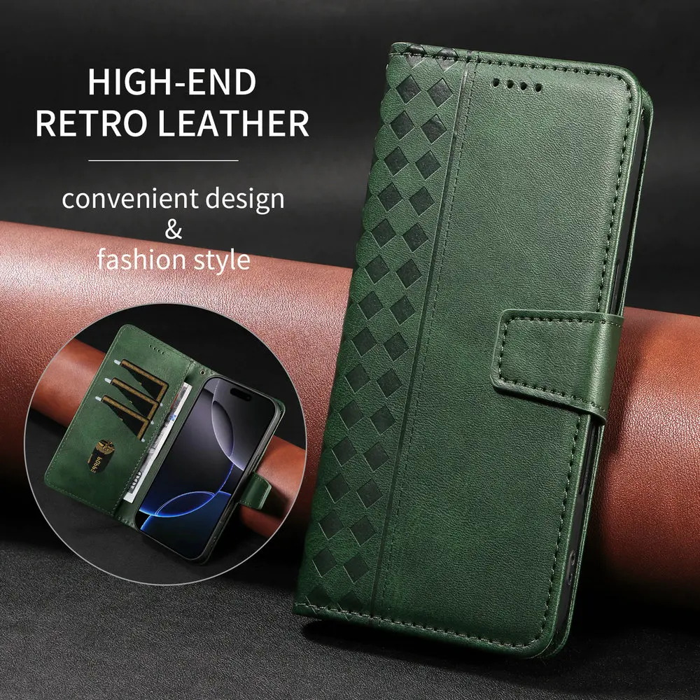 Funda de cuero Retro con tapa para Motorola Moto E15 E14 E13 E32 E22 E22i E32 E40 E30 E20 Funda tipo billetera libro magnético Funda Moto E 15 14