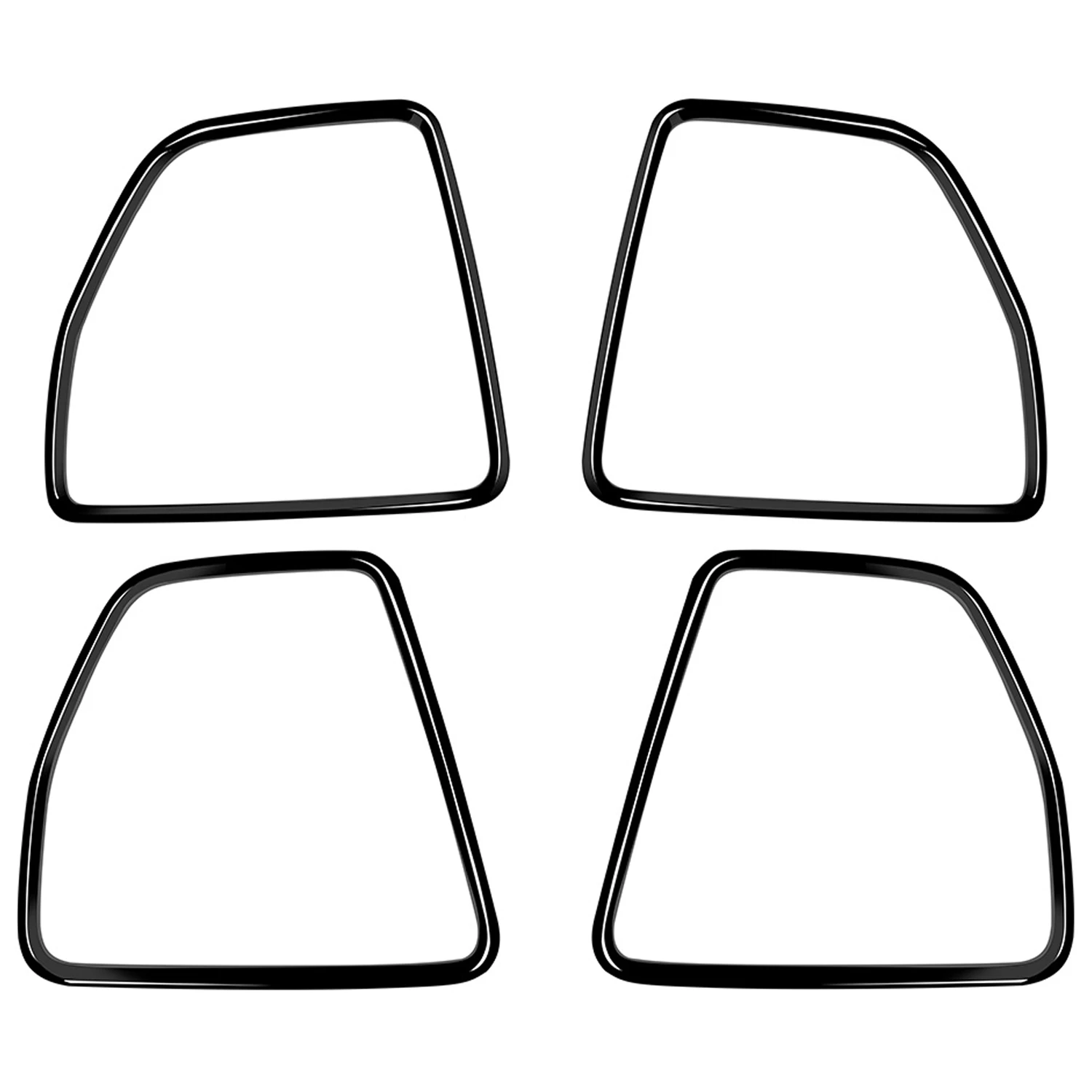 

4Pcs Glossy Black Side Door Audio Speaker Cover Decorative Ring Cover Trims for Honda Vezel HR-V HRV 2021