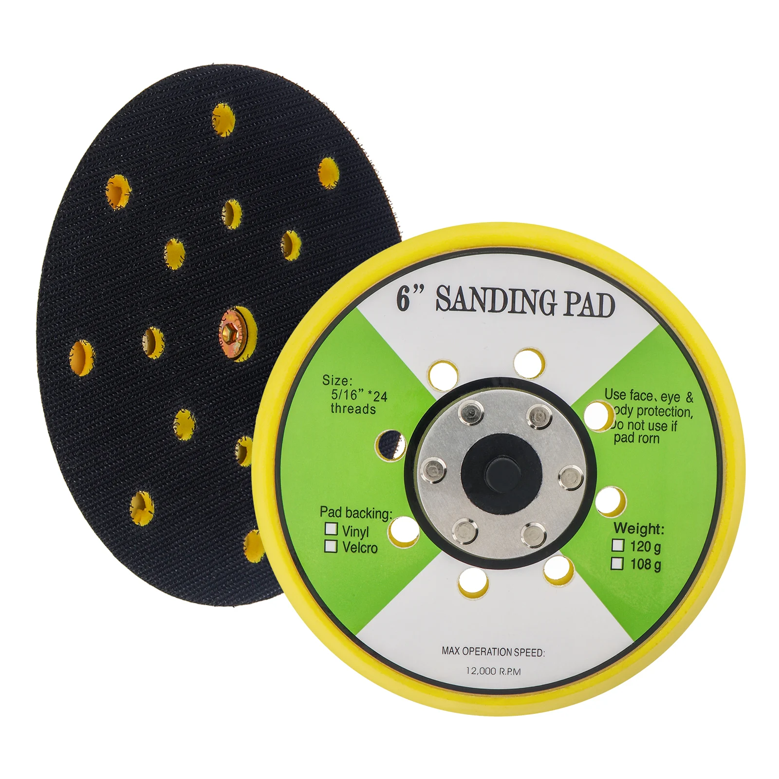 

2-6 Inch Polishing Sand Discs Sanding Pad Self-adhesive Sander Backing Pads for Pneumatic Sanders/Air Polishers Accessories Tool