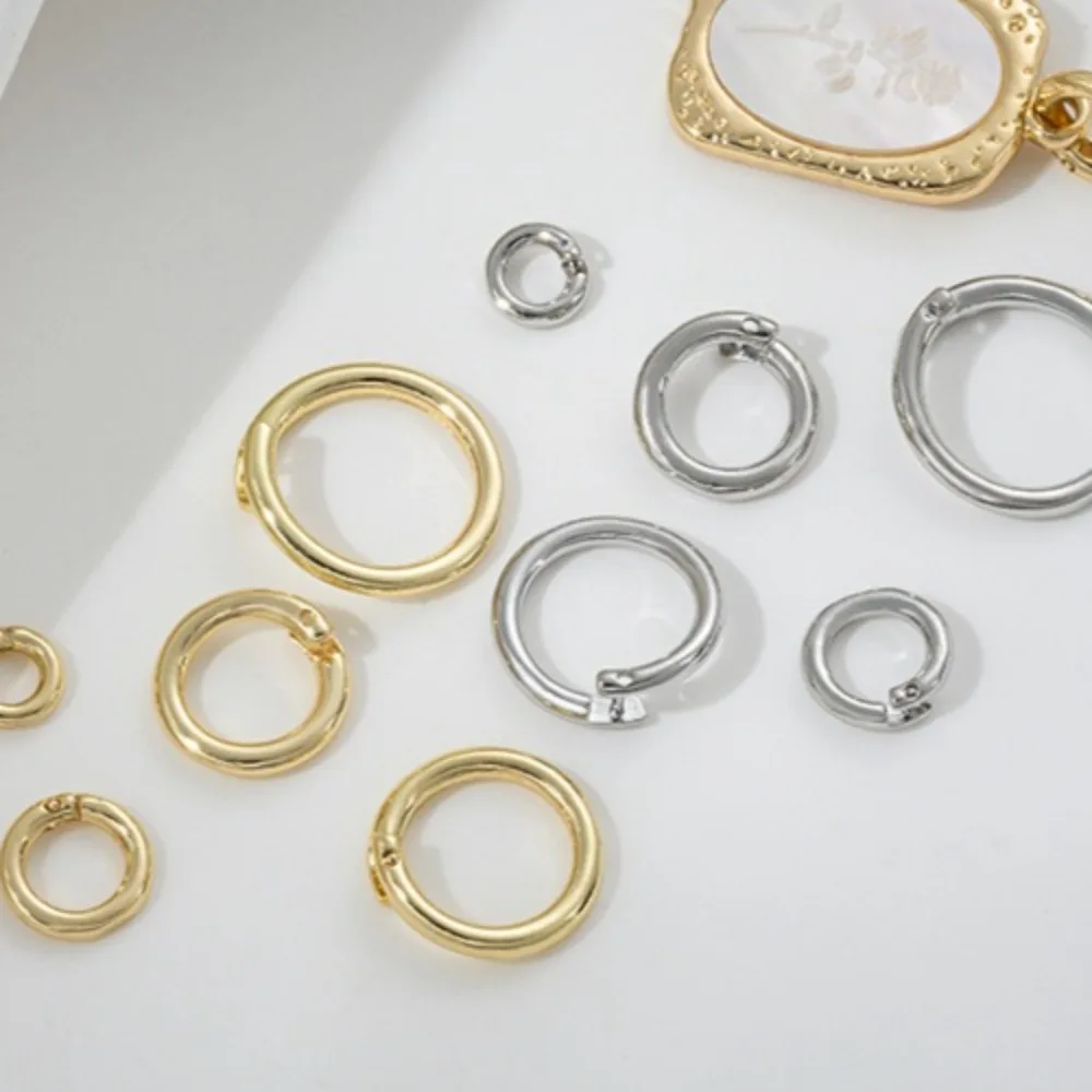 

Медные застежки 14-каратное золото, пряжка, открывающееся кольцо, кольцо ручной работы, ювелирные изделия ручной работы, кулон, пряжка, соединительное кольцо, аксессуары