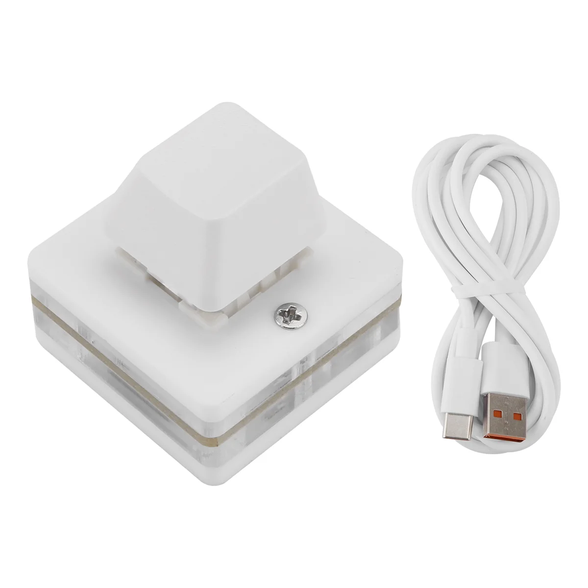 A49T RGB Mini 1 Kunci OSU Gaming Keyboard Photoshop Gambar Keyboard Pemrograman Makro Keypad Keyboard Mekanis, Poros Merah