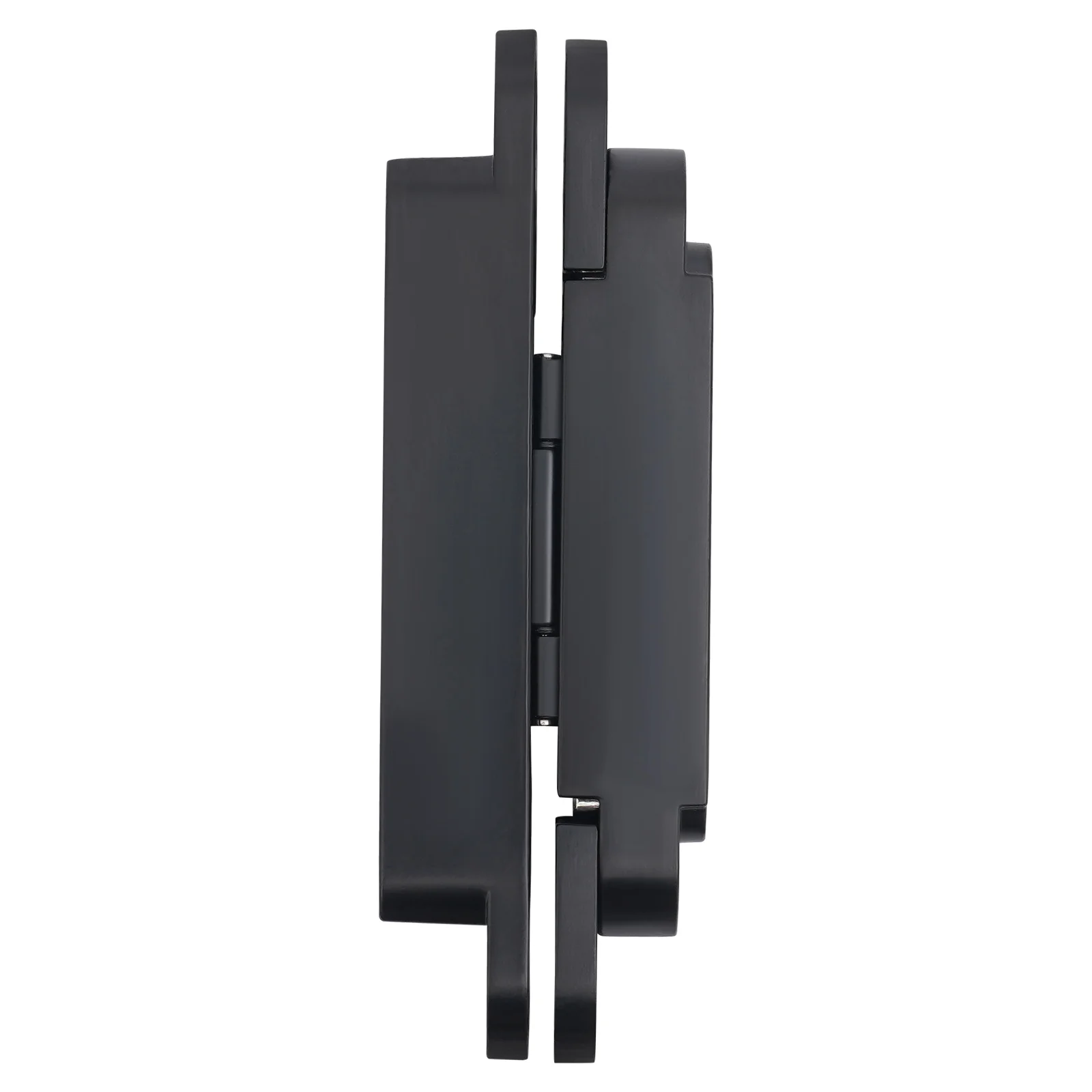 บานพับประตูแบบซ่อน 2 ชิ้น ขนาด 6 นิ้ว สีดำ บานพับโลหะผสมสังกะสีสำหรับงานหนัก บานพับแบบซ่อน