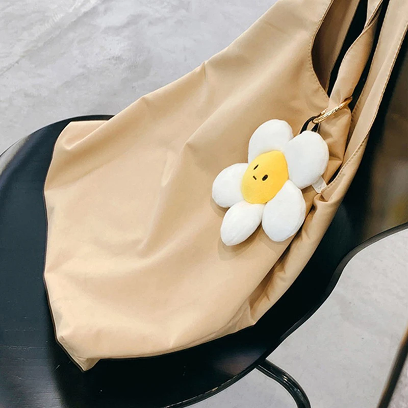 LLavero de felpa de girasol para mujer, accesorio colgante para bolso, regalo