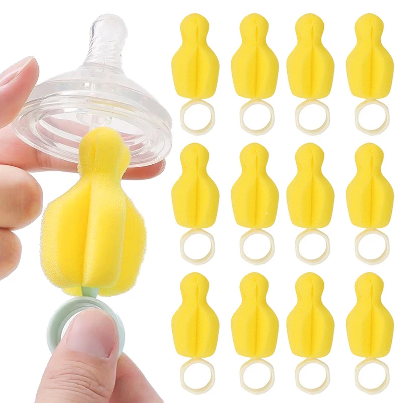 10/5/3/1pcs Sponge Nipple Brush 360 Degree Rotating Cleaning Brush Baby Pacifier Brushes Nipples Bottle Washing Cleaner Tools