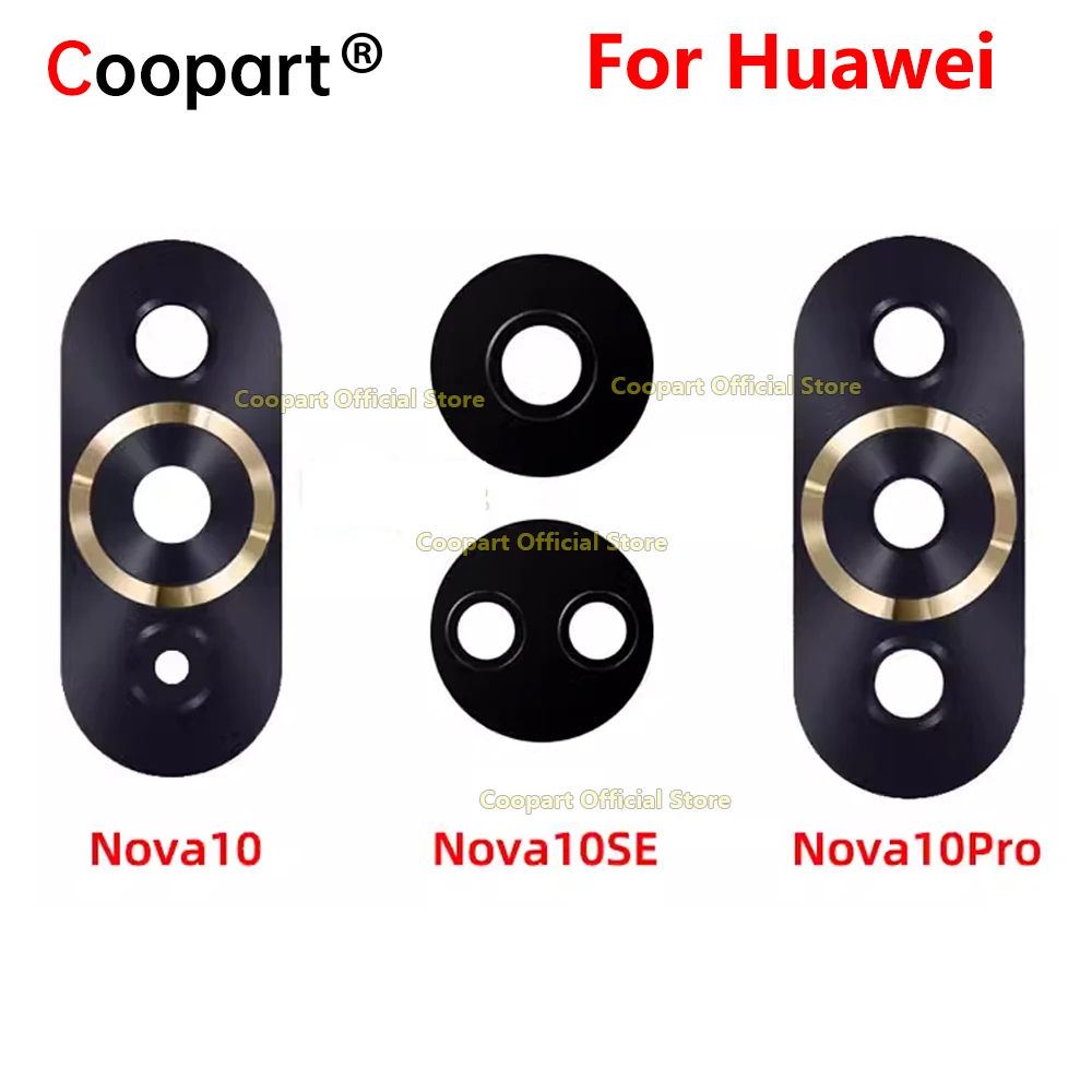 Coopart New Rear Back Camera Glass Lens Replacement For Huawei Nova 10 Pro Nova10 NCO-LX1 GLA-LX1 With Adhesive Sticker