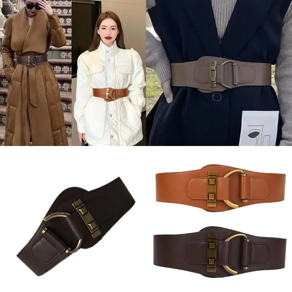 

652F Modern Body Chain for Dress Stage Dancing for Women Girls Punk Wide Belt Hot Girl Easy Belt Cowboy Chain