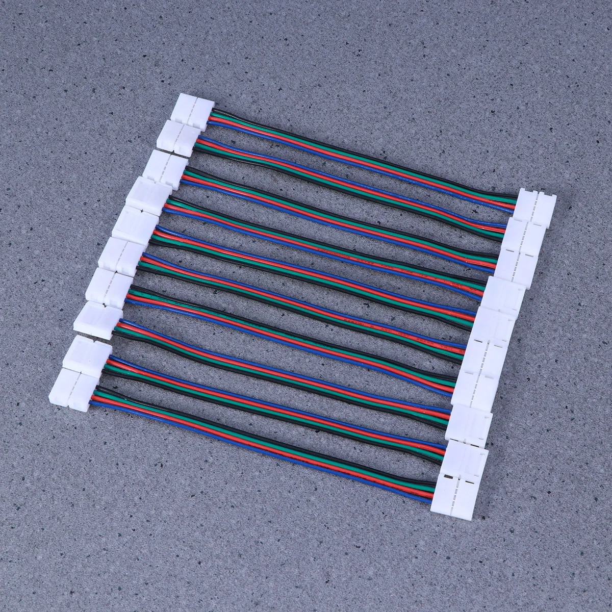 

10Pcs LED Strip Connector 4 Pin 10mm for 5050 Rgb Strip Cuttable Jumper Cable Electrical Splice Bend 90 Degree Compatible