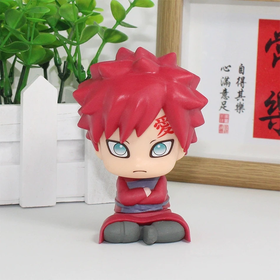 9cm Naruto Anime Figure Naruto Kakashi Action Figure Q Version Kawaii Sasuke Itachi Figurine Car Decoration Collection Model Toy