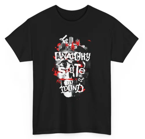 T-shirt Eat the rich State of Mind Punk Rock Skateboard Skater Shirt Required