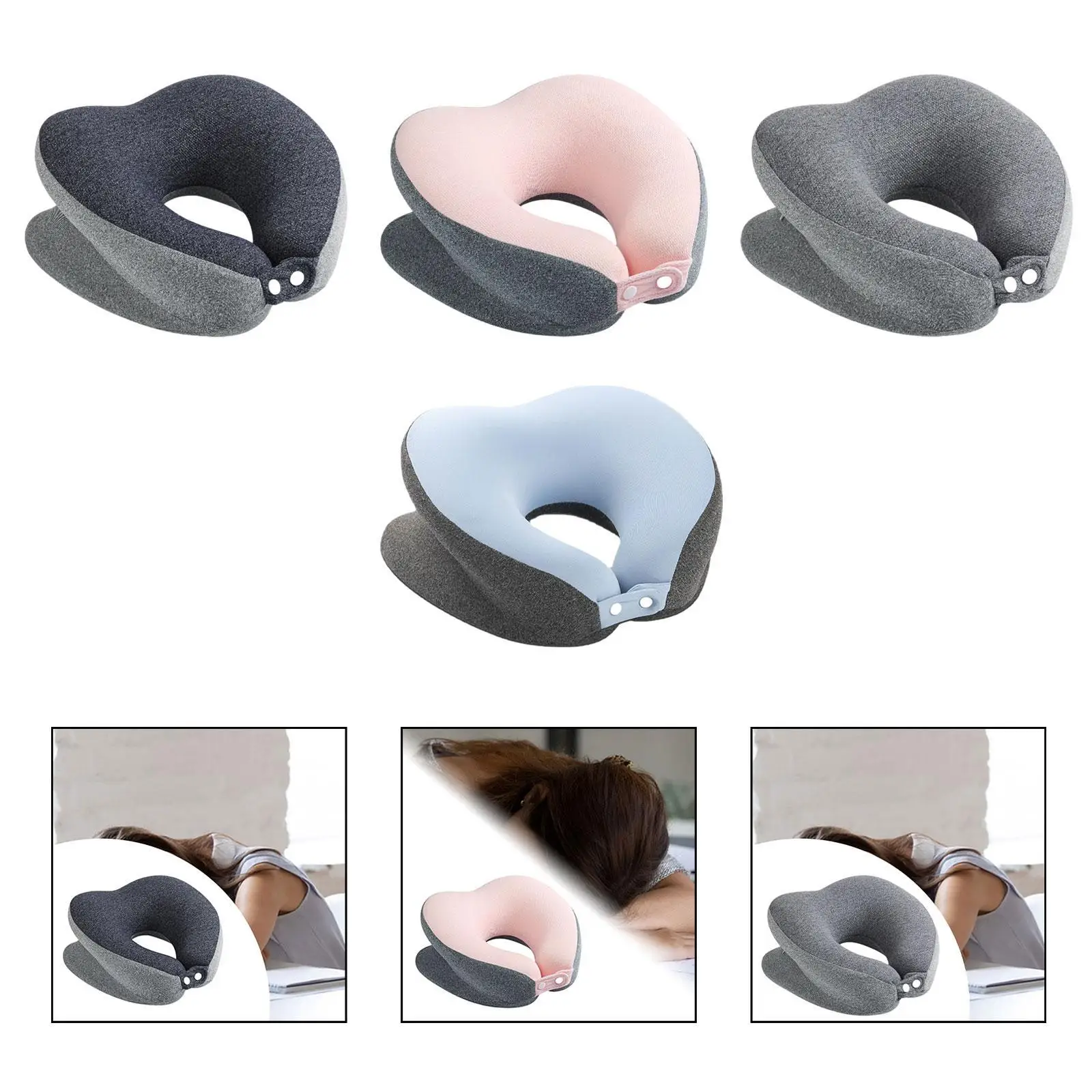 Napping Pillow Soft Neck Support Cushion Face Cradle for Travel Car Airplane