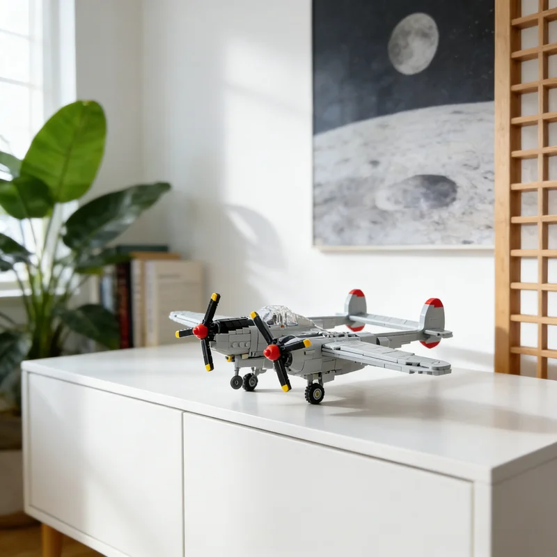 

1163pcs MOC P 38L Lightning 1 35 Scale Model Creator Expert Building Blocks Toy Gift Creative Display Collectible Desk Premium