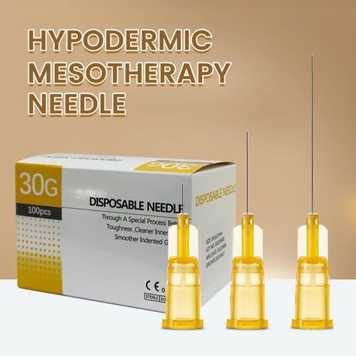Agujas de Inyección de 27G 30G 32G 34G 4mm/13mm/25mm, Material de Alta Gama, Calidad Perfecta, Agujas Desechables para Cosmetología