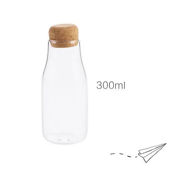 High Borosilicate Glass Sealing Jar Kitchen Seal Has Nothing To Do with Tea Can Wooden Stopper Glass Storage Jar