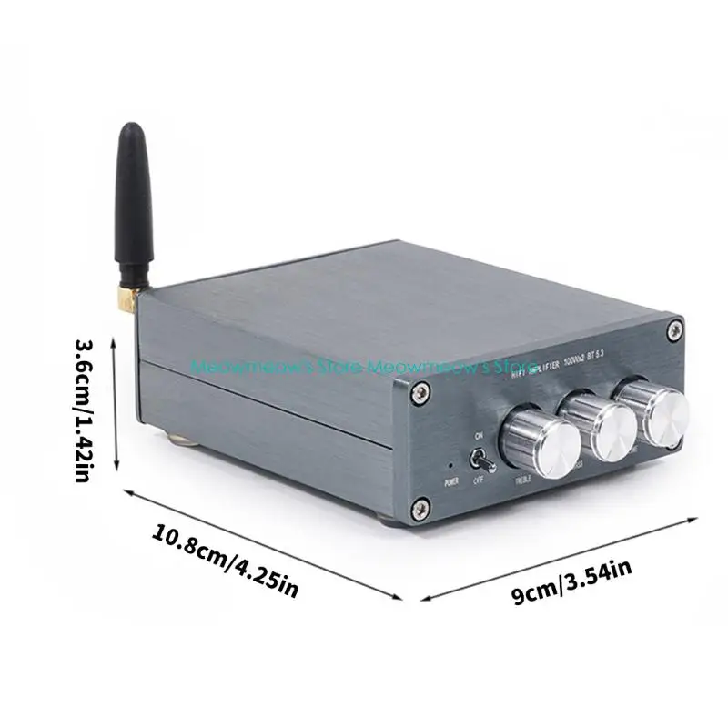 W91A 100WX2 TPA3116 Amplificatore digitale Canale stereo 2.0 compatibile per altoparlanti subwoofer ricevitore