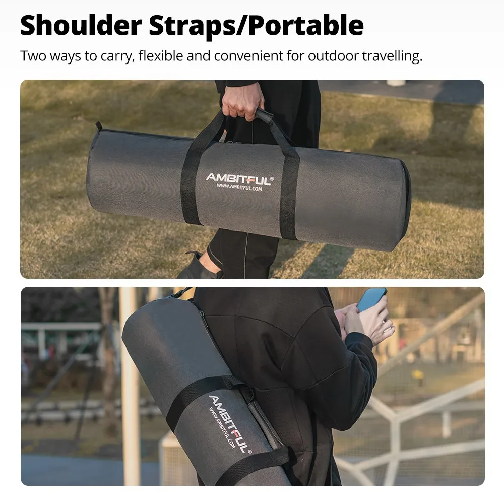 AMBITFUL TB PRO 50/60/70//80/90/100/110/120/130/140cm  Padded Camera Monopod Tripod Carrying Bag Case Portable Shoulder Straps - Image 4